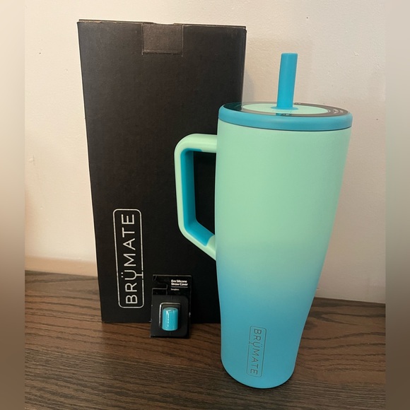 NEW Brumate Seaglass 40oz Era Tumbler w/ 1 straw cover - Picture 3 of 3